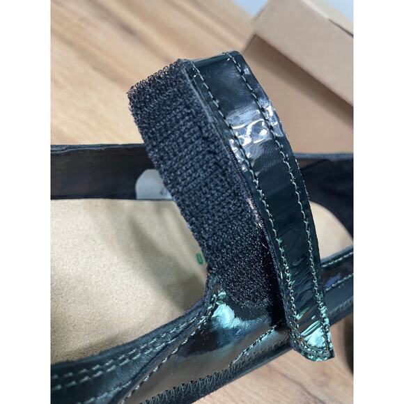 Naot Kirei Mary Jane Black Suede Leather Combo Size 10/11 US 41 EU NIB Versatile - Picture 12 of 14